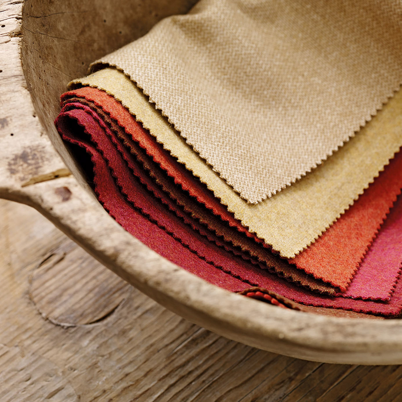 Byron Wool Plains Linen Fabric by SAN
